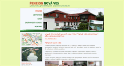 Desktop Screenshot of penzion-novaves.cz